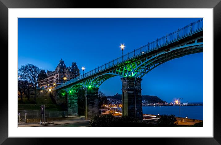 Cliff Bridge Scarborough Framed Mounted Print by chris smith