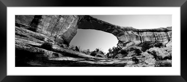 Natural Bridge Arches National Park USA Framed Mounted Print by Sonny Ryse