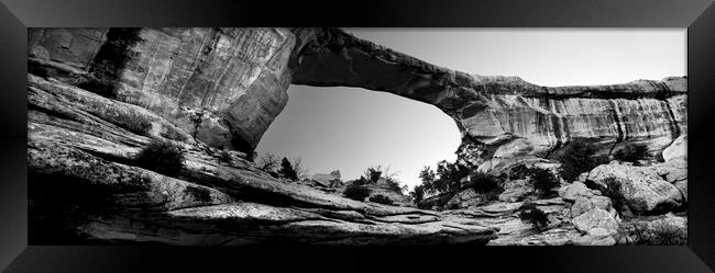 Natural Bridge Arches National Park USA Framed Print by Sonny Ryse
