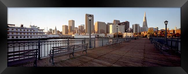 Pier 7 San Francisco USA Framed Print by Sonny Ryse