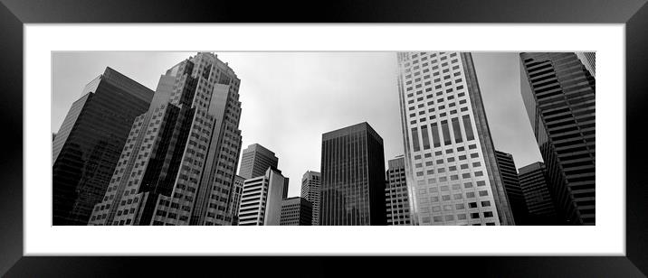 San Francisco Downtown Framed Mounted Print by Sonny Ryse