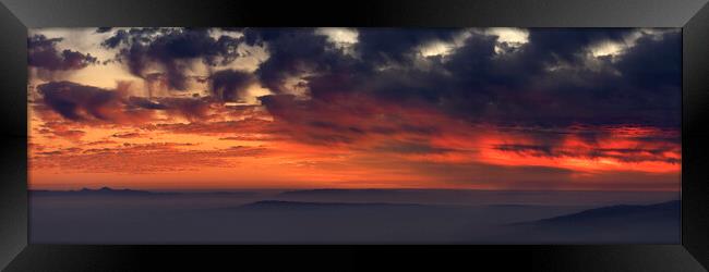 Sunset Framed Print by Sonny Ryse