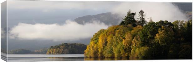 Autumn mist on Derwentwater Lake District Canvas Print by Sonny Ryse