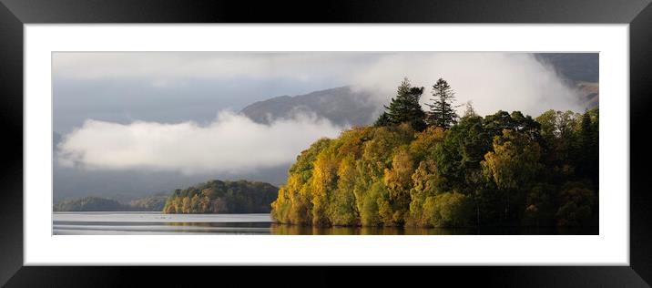Autumn mist on Derwentwater Lake District Framed Mounted Print by Sonny Ryse