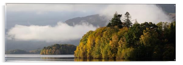 Autumn mist on Derwentwater Lake District Acrylic by Sonny Ryse