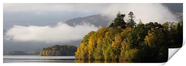 Autumn mist on Derwentwater Lake District Print by Sonny Ryse