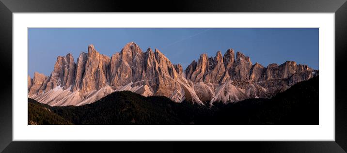 Italian Dolomite Mountains Framed Mounted Print by Sonny Ryse