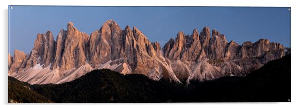 Italian Dolomite Mountains Acrylic by Sonny Ryse