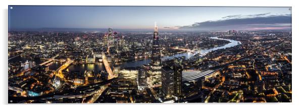 London Skyline and the Shard at Sunrise Acrylic by Sonny Ryse