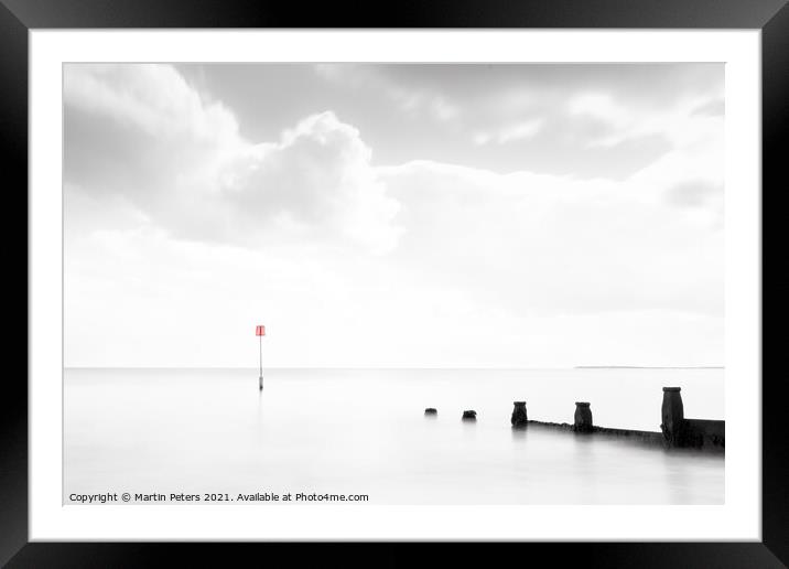 Serene Coastal Bliss Framed Mounted Print by Martin Yiannoullou