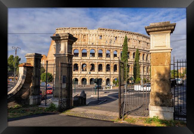 Colosseum Gate View Framed Print by Artur Bogacki