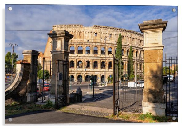 Colosseum Gate View Acrylic by Artur Bogacki
