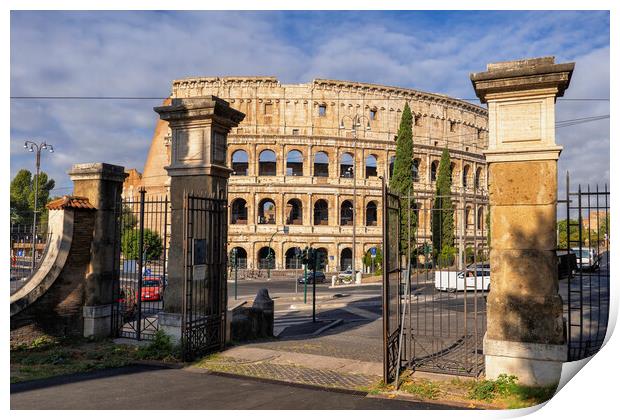 Colosseum Gate View Print by Artur Bogacki