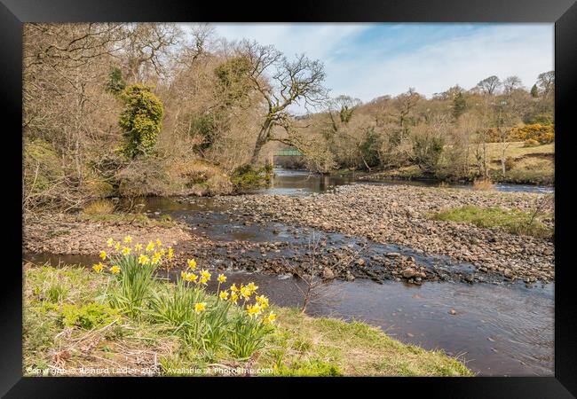 Balder Tees Confluence at Cotherstone, Teesdale (1) Framed Print by Richard Laidler