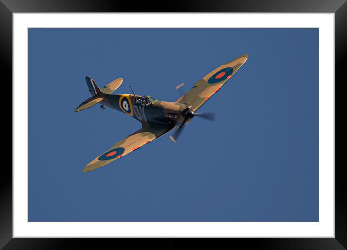 Spitfire Mk.1 Framed Mounted Print by J Biggadike