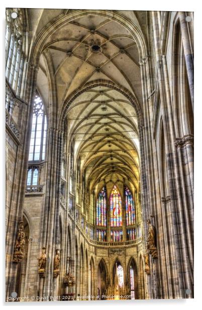 St Vitus Cathedral Prague                 Acrylic by David Pyatt