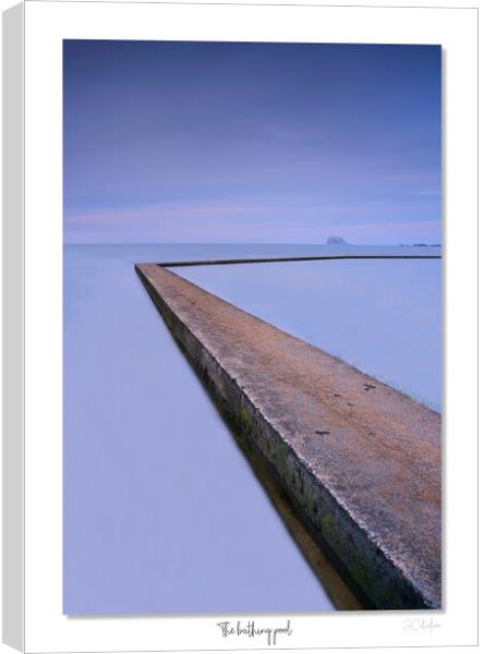 The Bathing pool North Berwick Scotland, Scottish  Canvas Print by JC studios LRPS ARPS