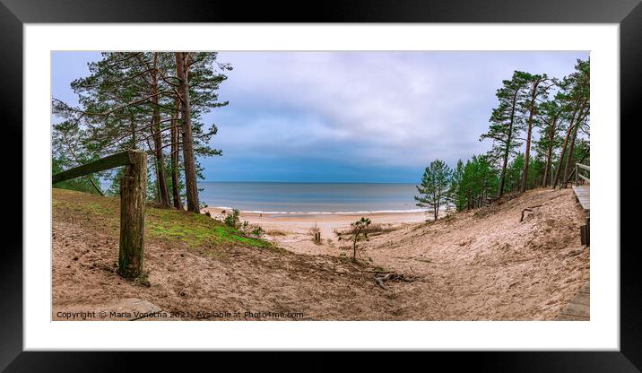 Baltic sea coast Framed Mounted Print by Maria Vonotna