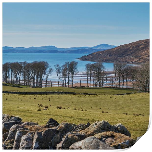 A view to Applecross Print by mary spiteri