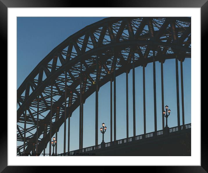 Tyne Bridge at Dawn Framed Mounted Print by Dan Beegan