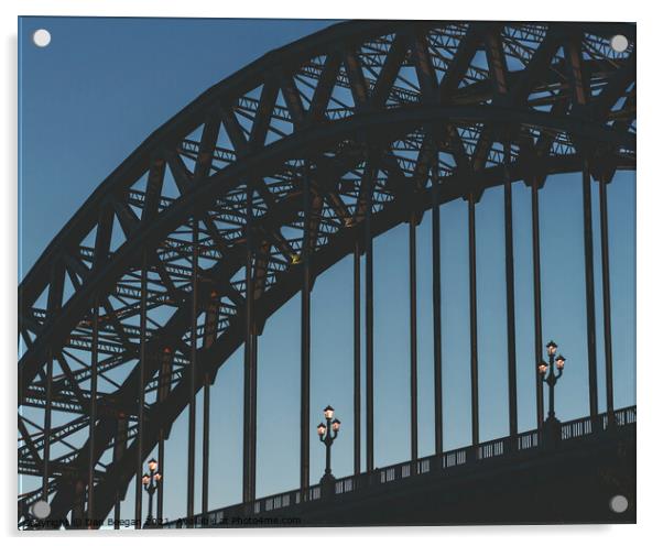 Tyne Bridge at Dawn Acrylic by Dan Beegan