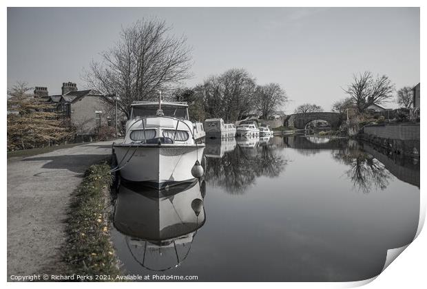 Reflections on the Lancaster Canal Print by Richard Perks