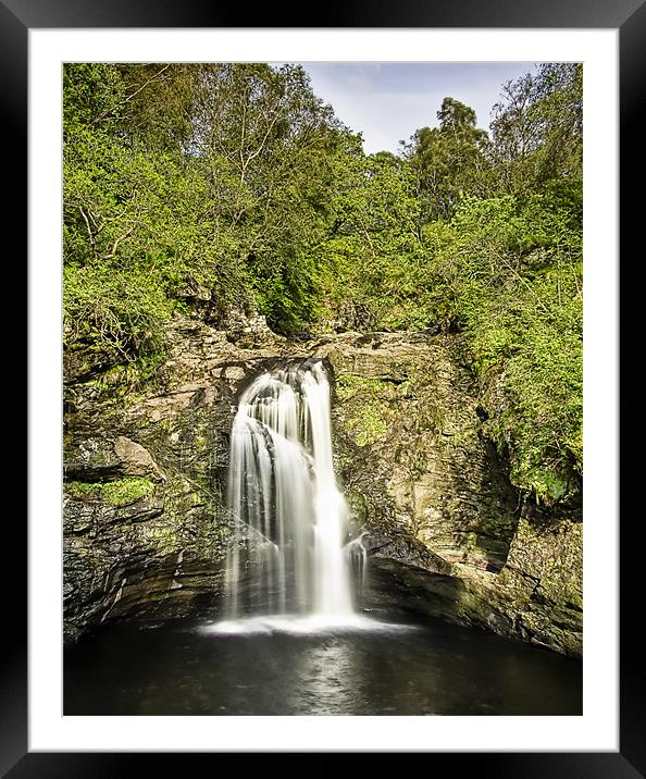 Falls of Falloch Framed Mounted Print by Sam Smith