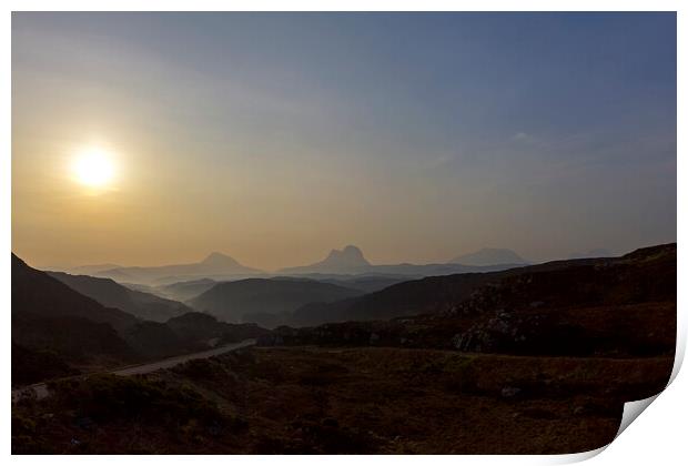 Assynt Mountain Sunrise Print by Derek Beattie