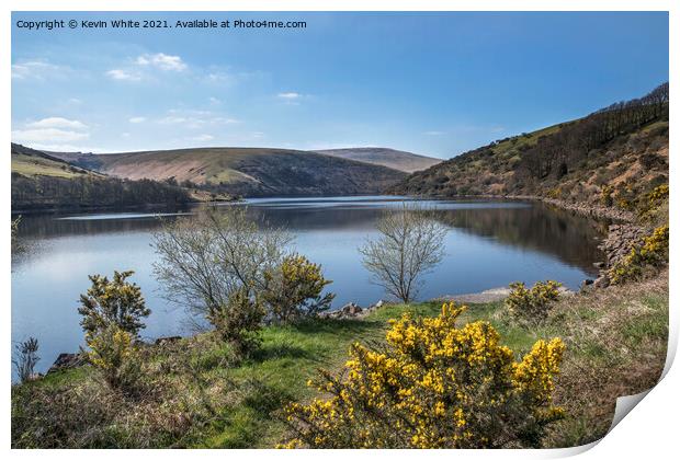 View from  Meldon reservoir dam Print by Kevin White
