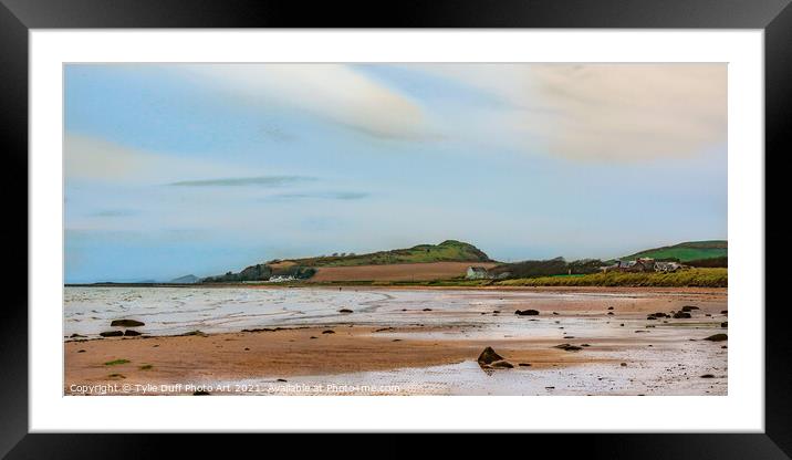 Portencross Beach On The Clyde Framed Mounted Print by Tylie Duff Photo Art