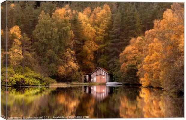 The Boathouse Canvas Print by John Russell