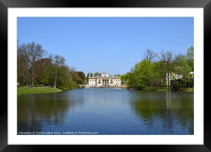 The Palace on the Water. Warsaw, Poland Framed Mounted Print by Paulina Sator