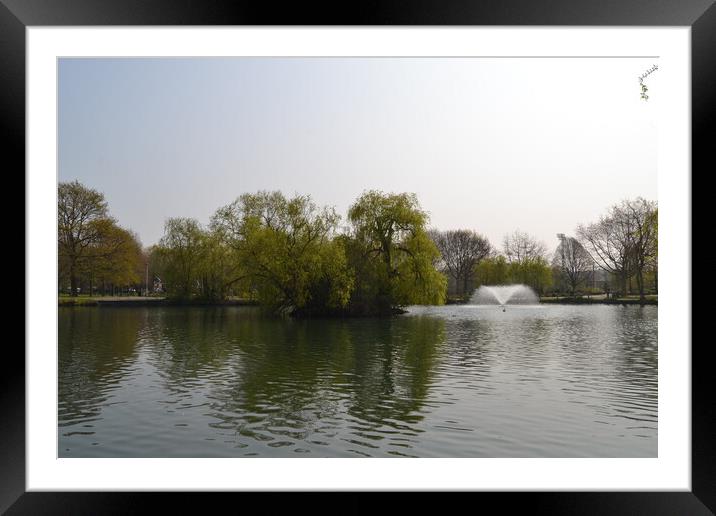  Chelmsford Central Park Framed Mounted Print by John Bridge
