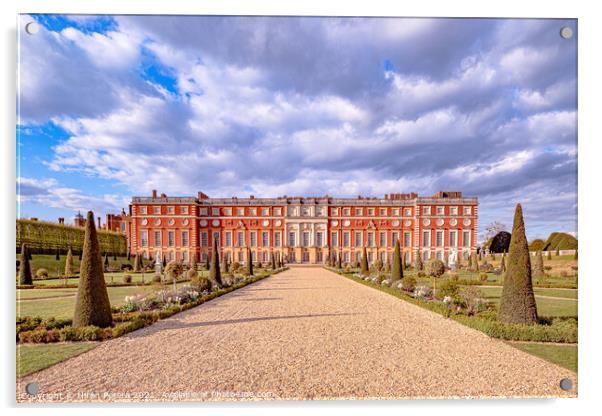 Hampton Court Palace Acrylic by Hiran Perera