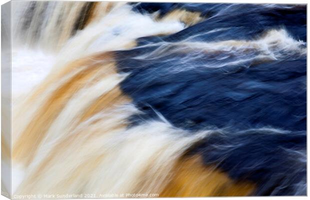 Upper Aysgarth Falls Canvas Print by Mark Sunderland