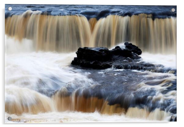 Upper Aysgarth Falls Acrylic by Mark Sunderland