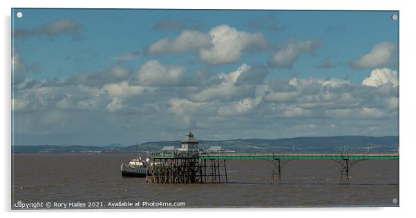 Clevedon Pier Balmoral Acrylic by Rory Hailes