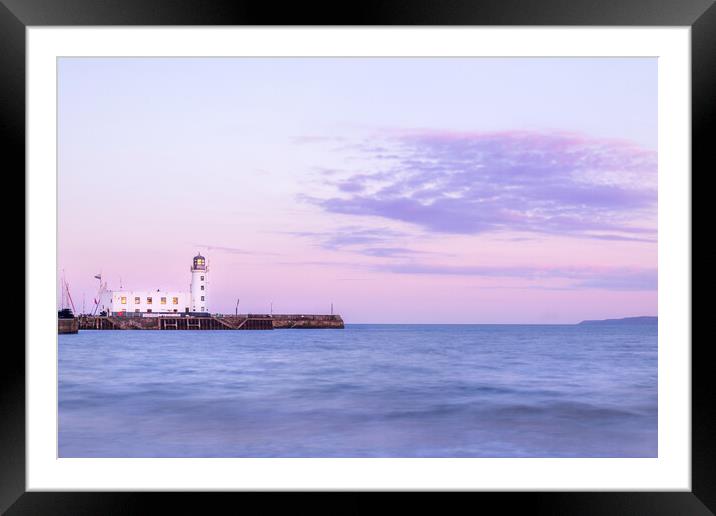 Scarborough lighthouse Framed Mounted Print by chris smith