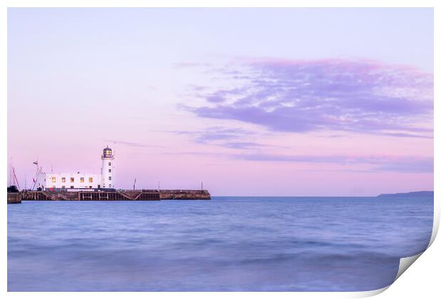 Scarborough lighthouse Print by chris smith