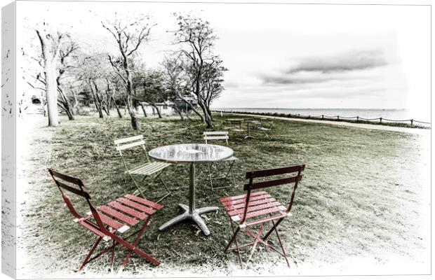 Waiting for service at the beach Canvas Print by Ian Johnston  LRPS