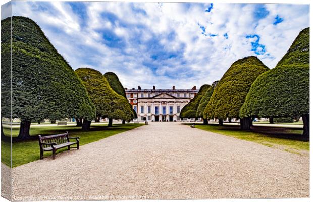 Yew Trees Hampton Court Palace  Canvas Print by Hiran Perera