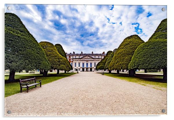 Yew Trees Hampton Court Palace  Acrylic by Hiran Perera