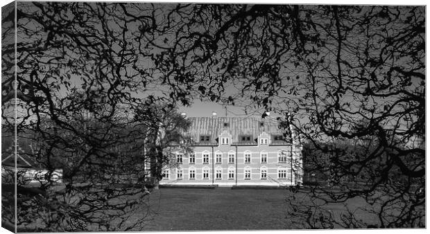 Helsingborg Palsjo Castle Monochromatic Edit Canvas Print by Antony McAulay