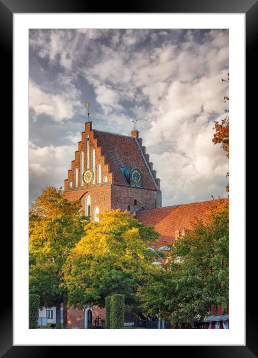 Solvesborg Saint NicolaiChurch Framed Mounted Print by Antony McAulay