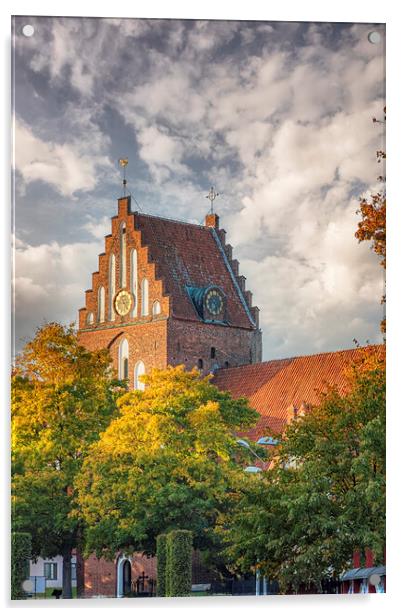 Solvesborg Saint NicolaiChurch Acrylic by Antony McAulay