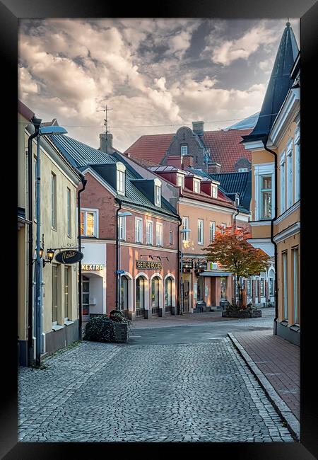 Solvesborg Street Scene Framed Print by Antony McAulay