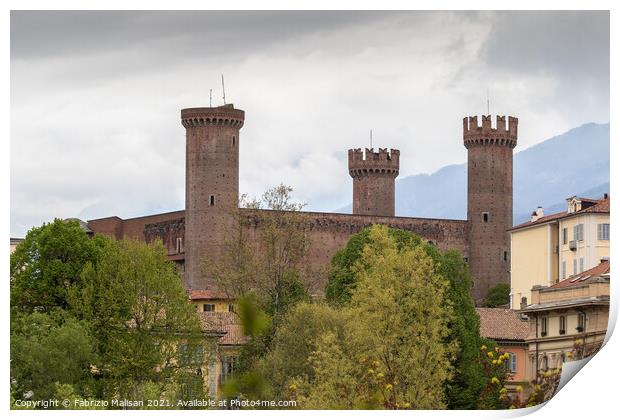 Castello di ivrea Medieval Castle  Print by Fabrizio Malisan