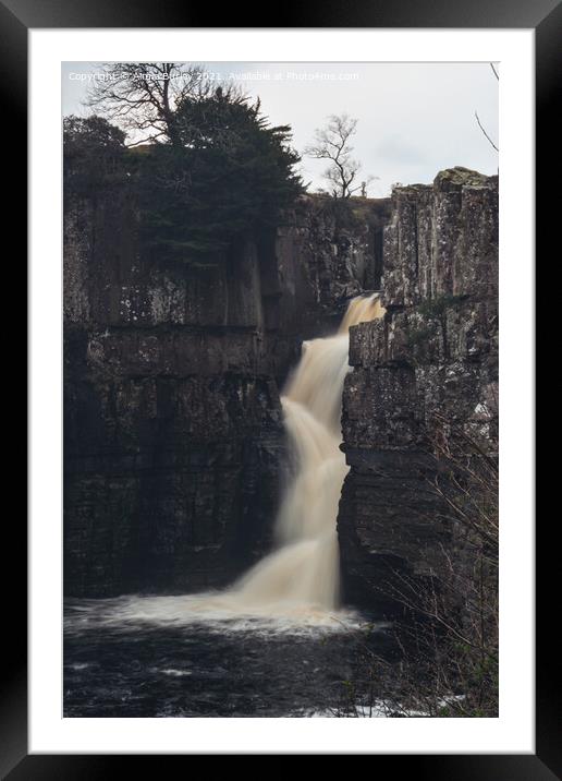 Waterfall Framed Mounted Print by Aimie Burley