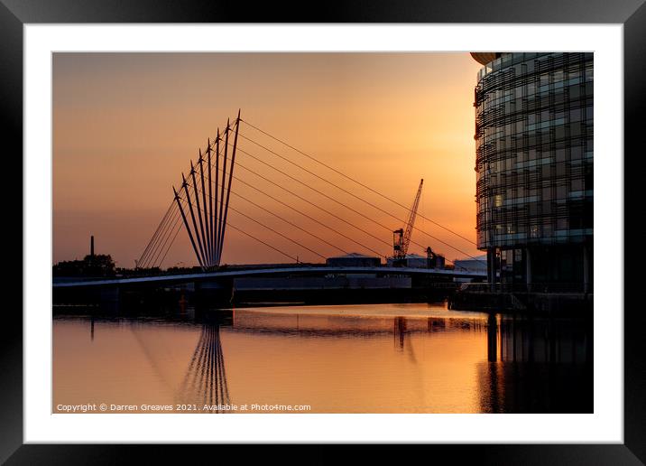 Quays Framed Mounted Print by Darren Greaves