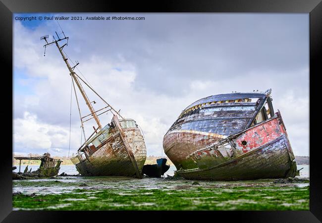 Nautical Wrecks Framed Print by Paul Walker